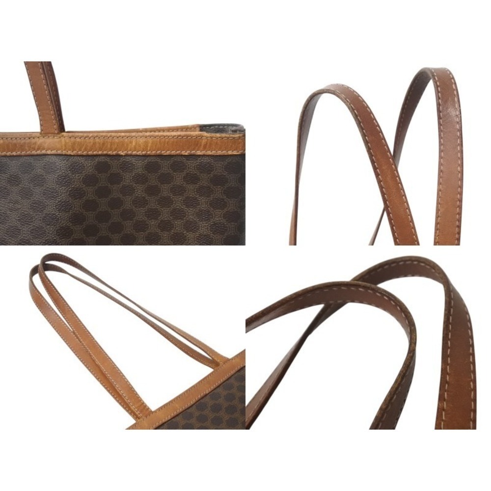 Celine tote bag Beige Tan brown leather macadam pattern - Picture 5 of 8